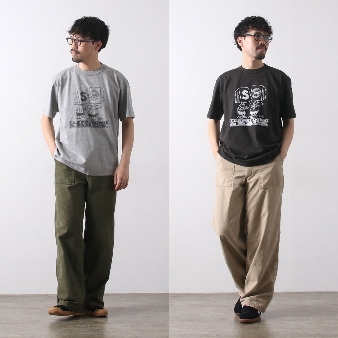 A.G.SPALDING & BROS / Sketchbook Print T-Shirt