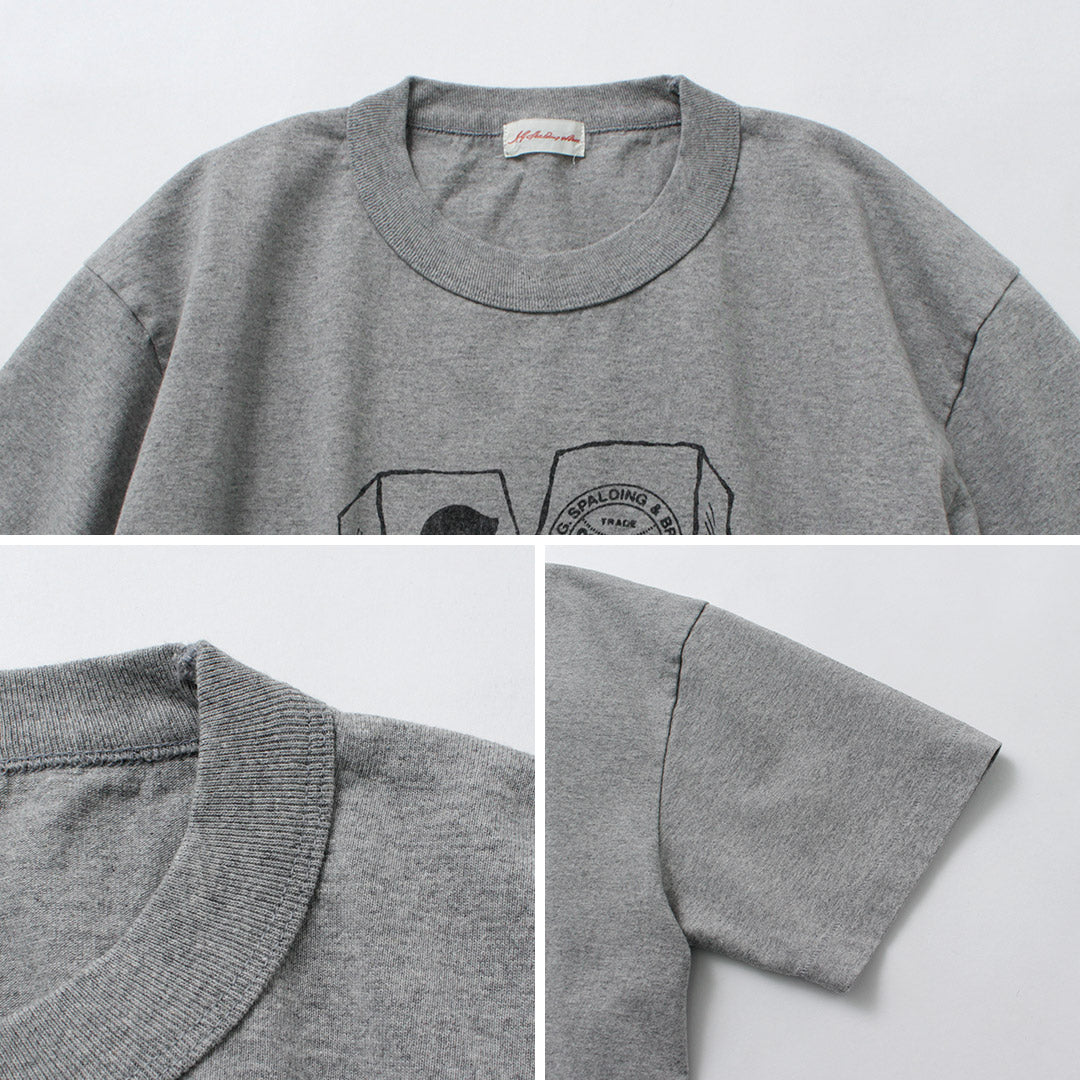 A.G.SPALDING & BROS / Sketchbook Print T-Shirt