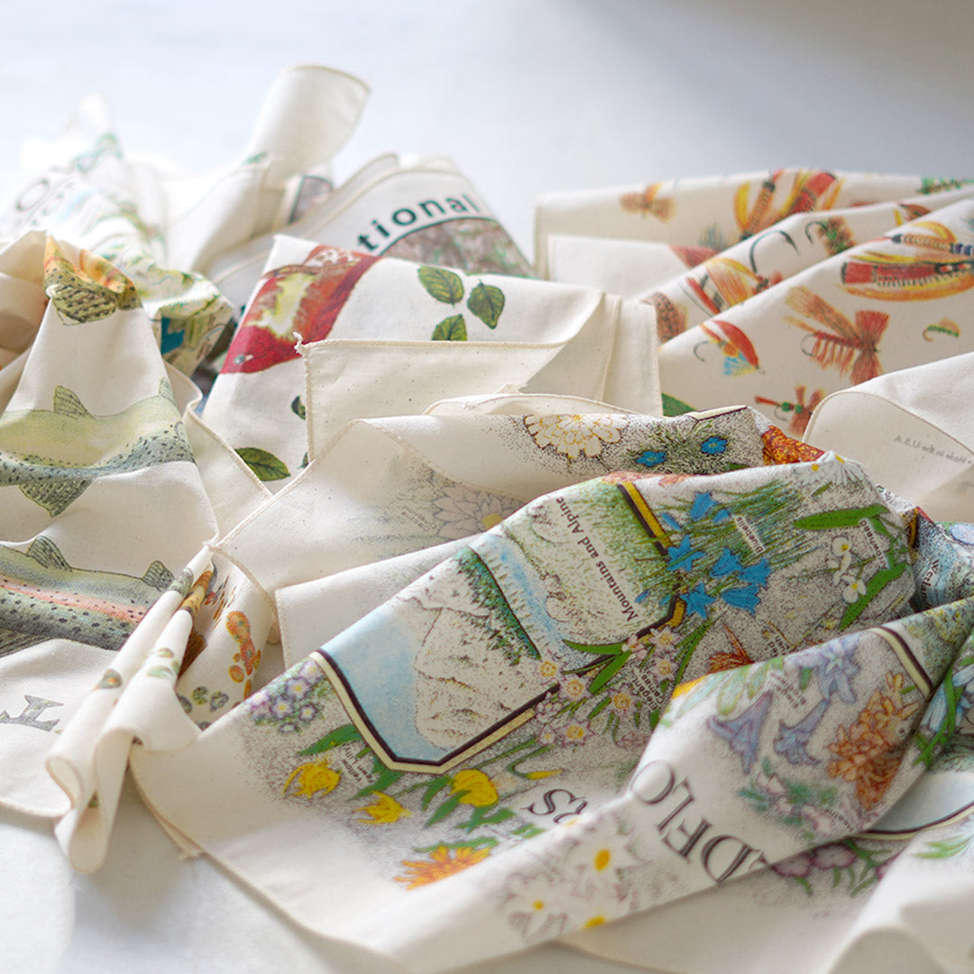 THE PRINTED IMAGE / Nature Print Bandana
