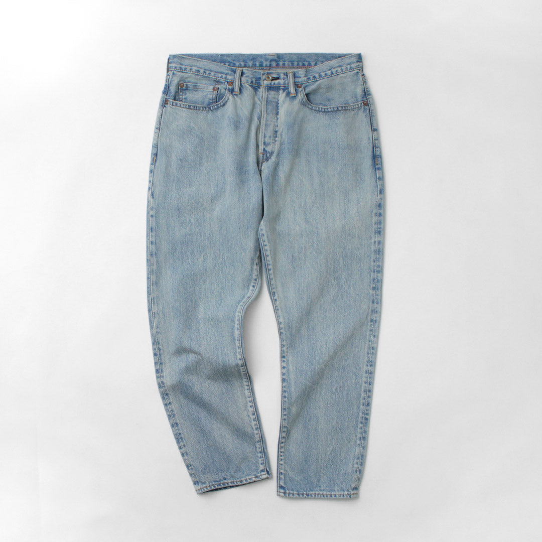 SANCA / 14oz Denim Tapered 5P Pants Ice-washed