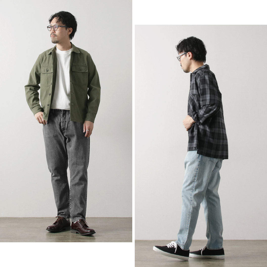 SANCA / 14oz Denim Tapered 5P Pants Ice-washed