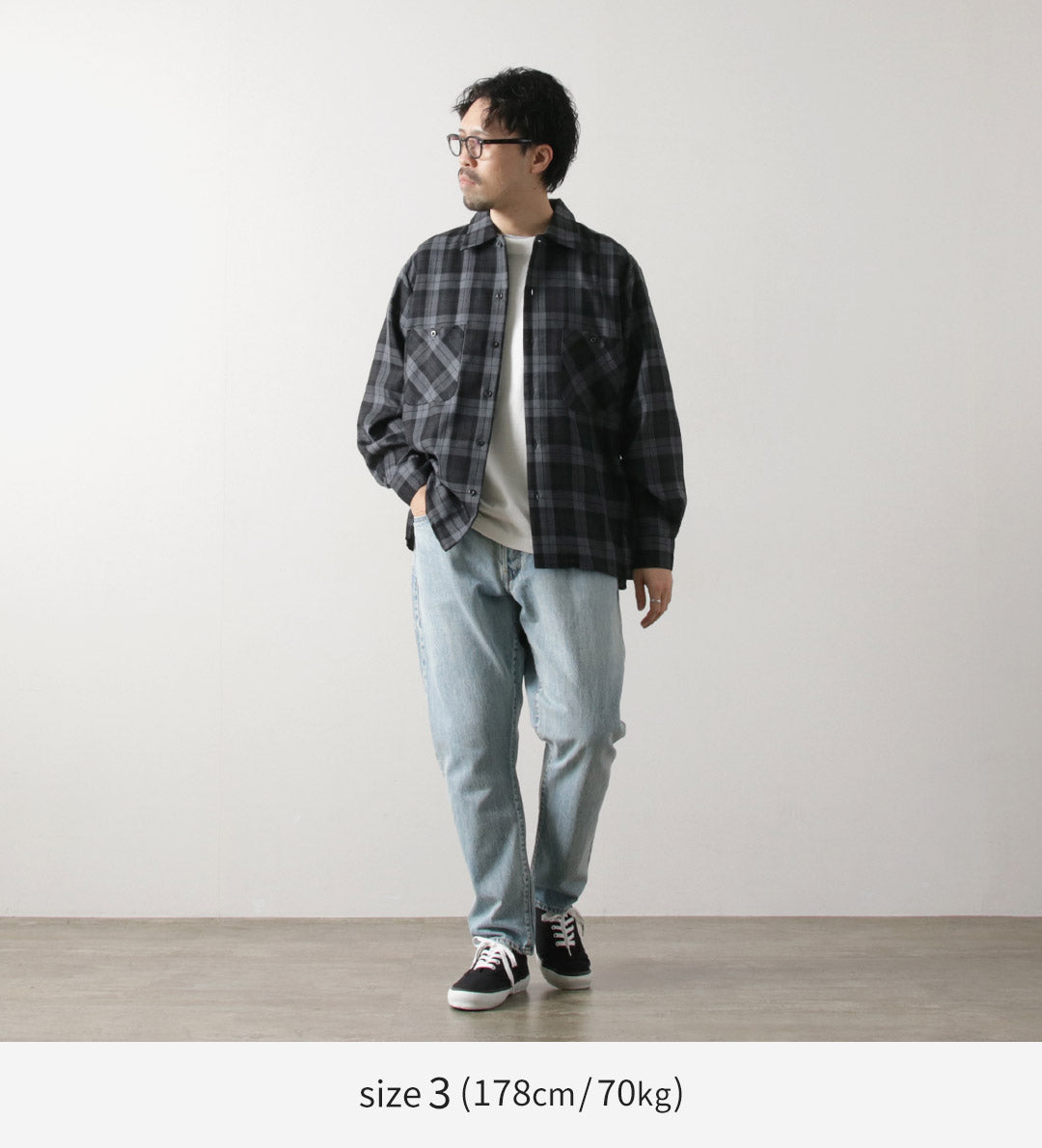 SANCA / 14oz Denim Tapered 5P Pants Ice-washed