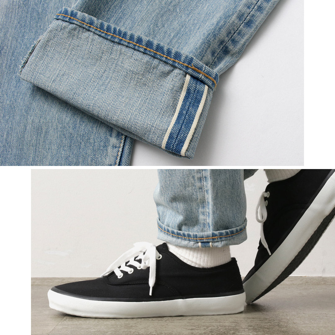 SANCA / 14oz Denim Tapered 5P Pants Ice-washed