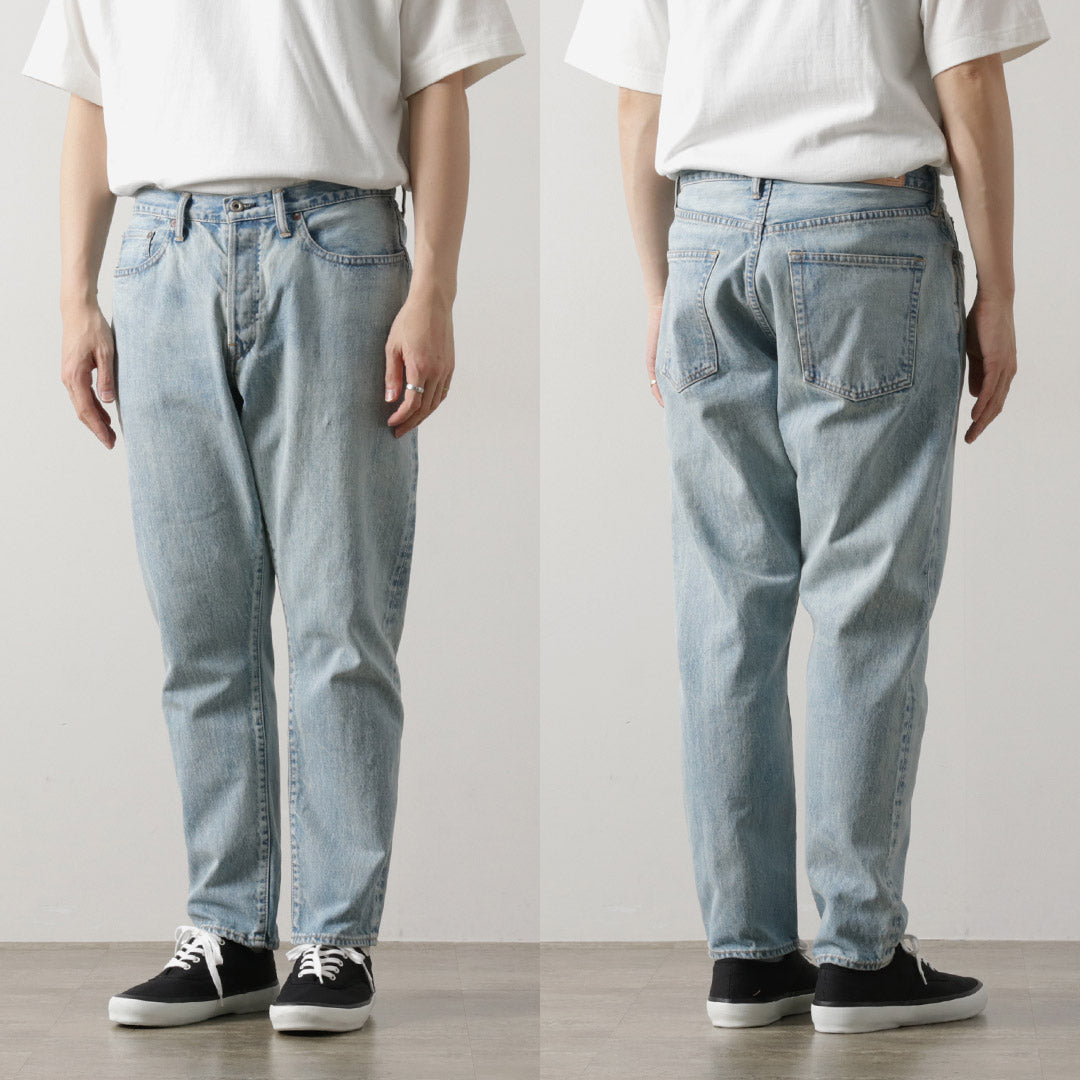 SANCA / 14oz Denim Tapered 5P Pants Ice-washed