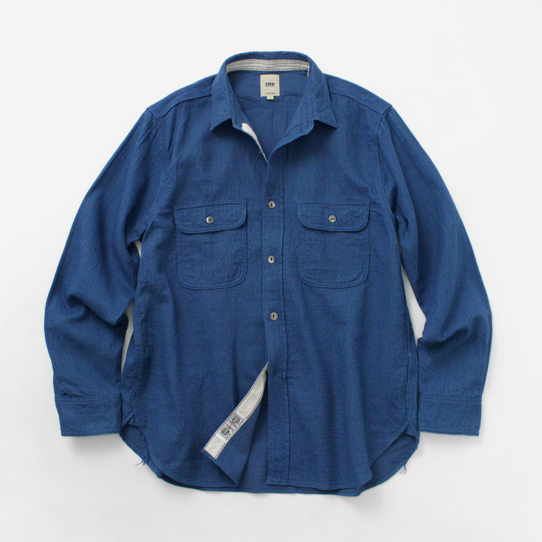 FOB FACTORY / F3507 Indigo Gauze Work Shirt