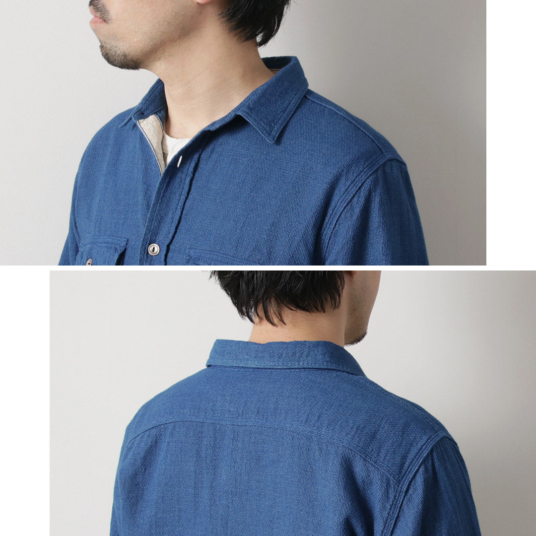 FOB FACTORY / F3507 Indigo Gauze Work Shirt