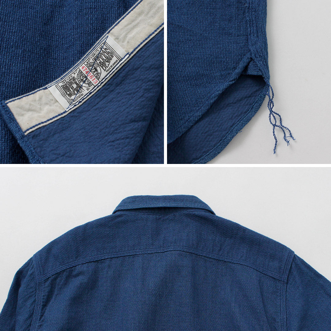 FOB FACTORY / F3507 Indigo Gauze Work Shirt