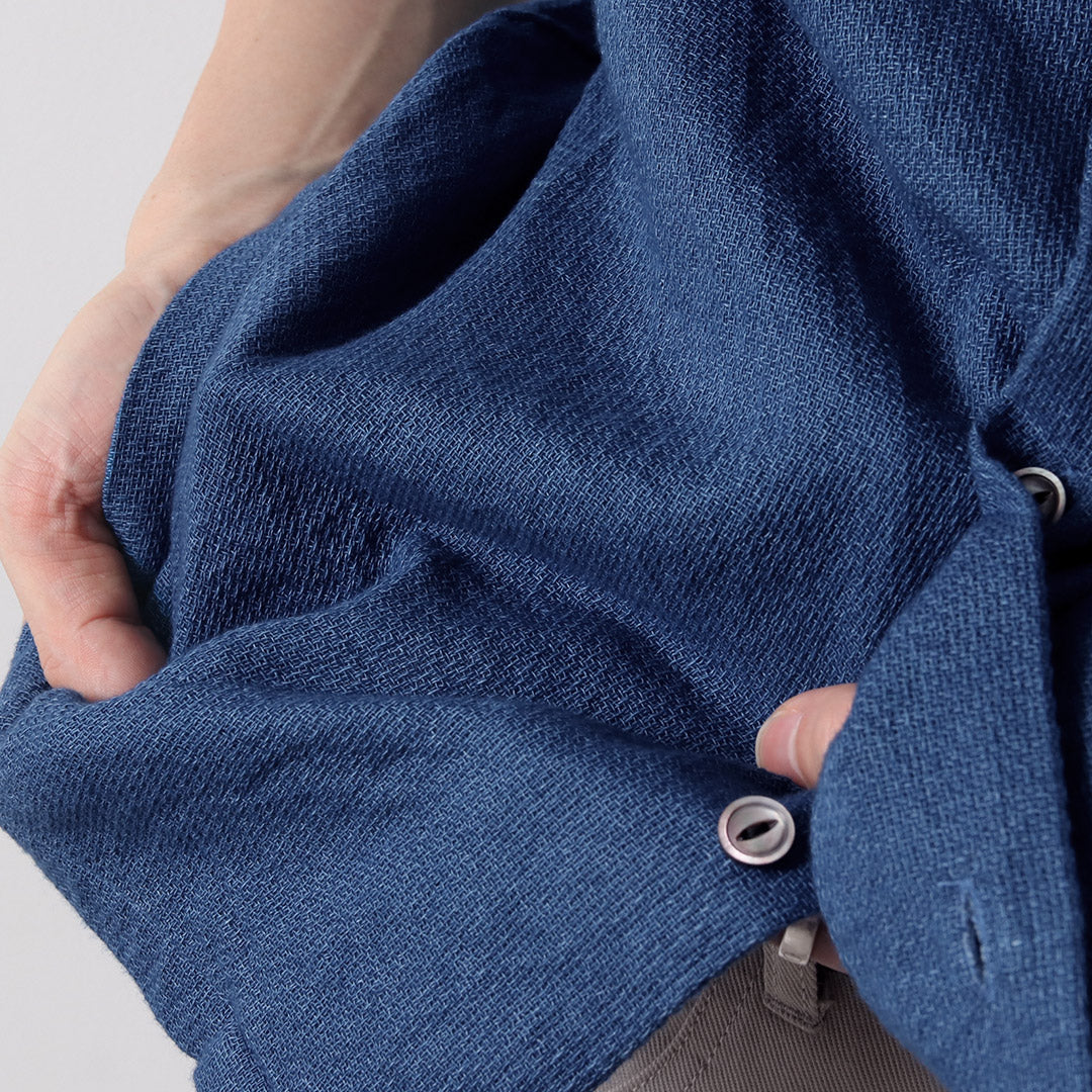 FOB FACTORY / F3508 Indigo Gauze Holiday Shirt