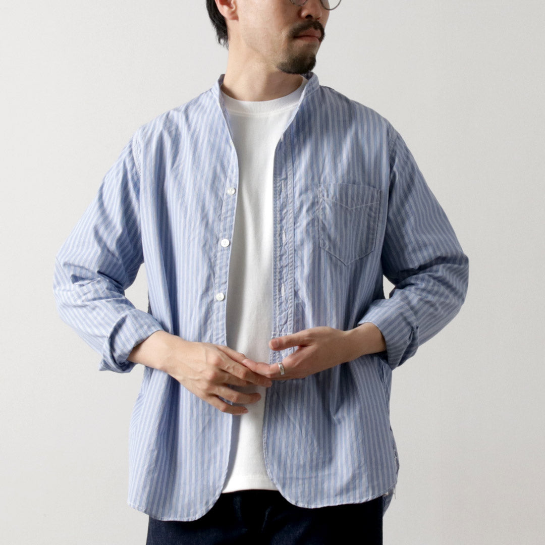 FOB FACTORY / F3509 Band Collar Shirt