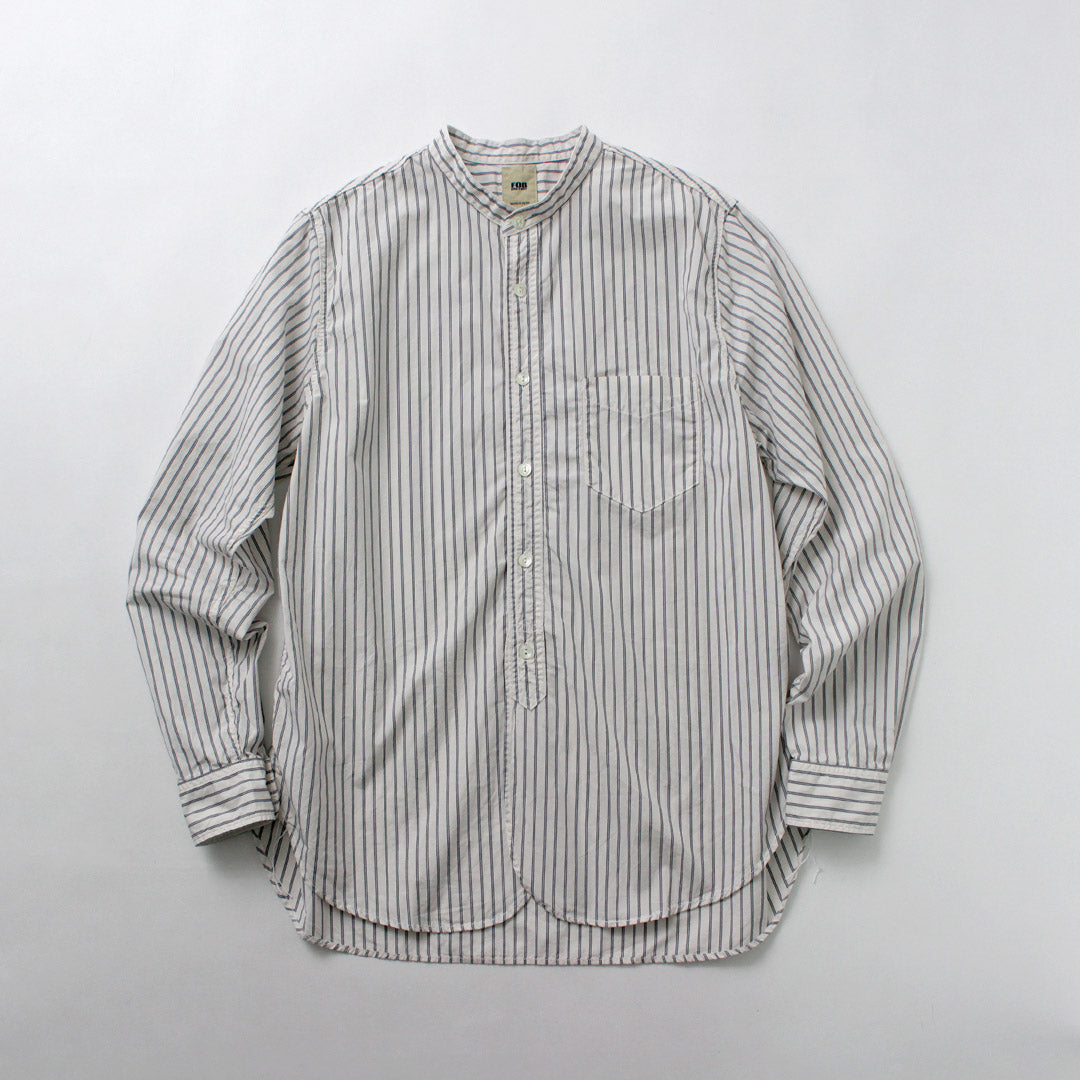 FOB FACTORY / F3509 Band Collar Shirt