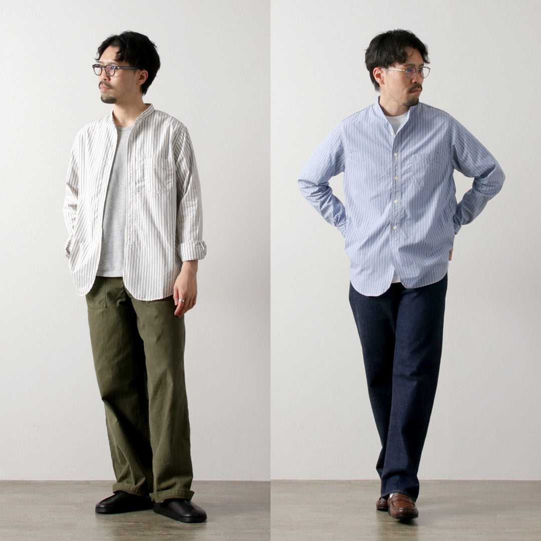 FOB FACTORY / F3509 Band Collar Shirt