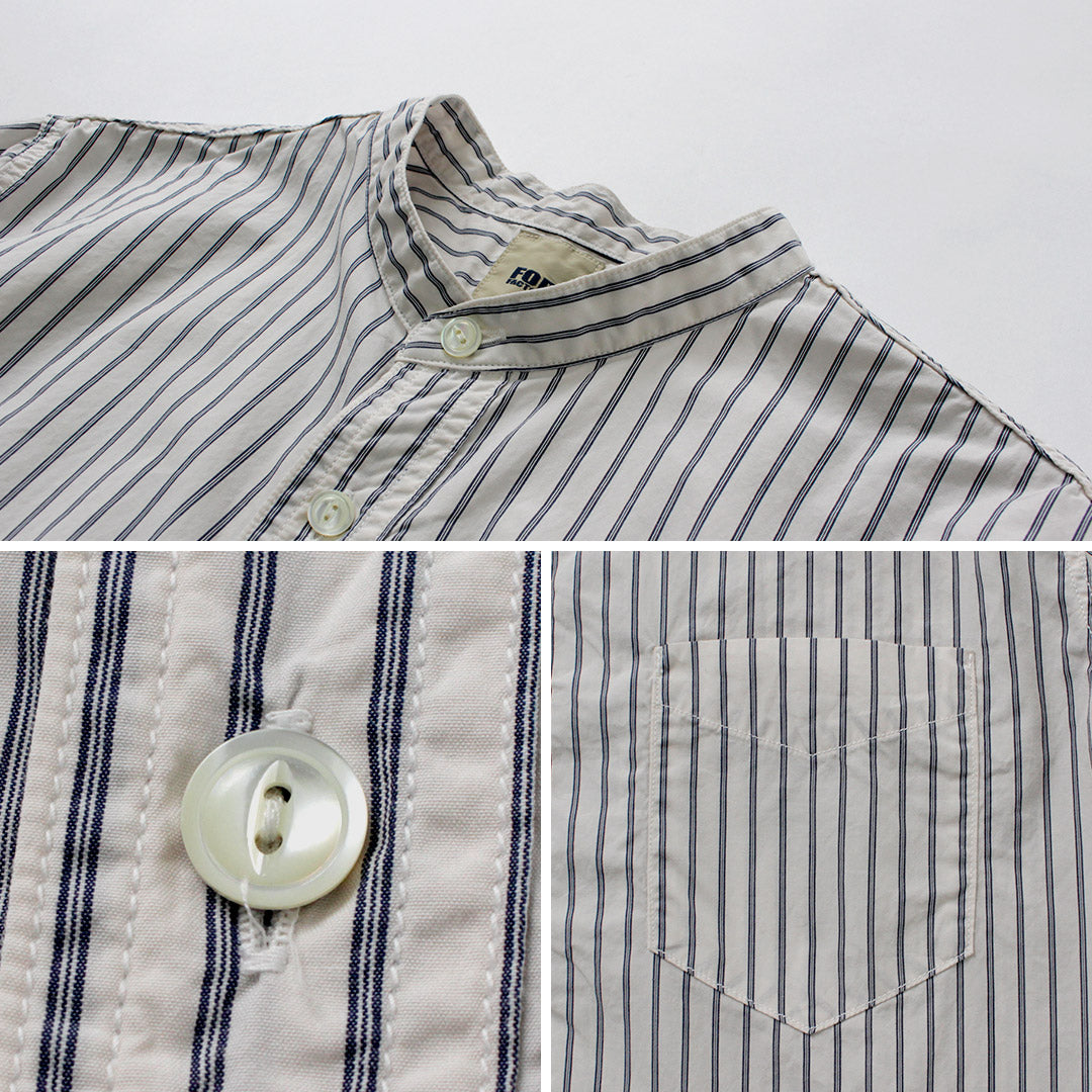 FOB FACTORY / F3509 Band Collar Shirt