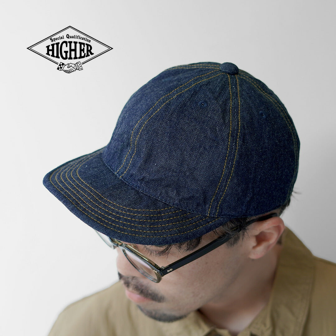 HIGHER / 10oz Selvage Denim Long Brim Cap