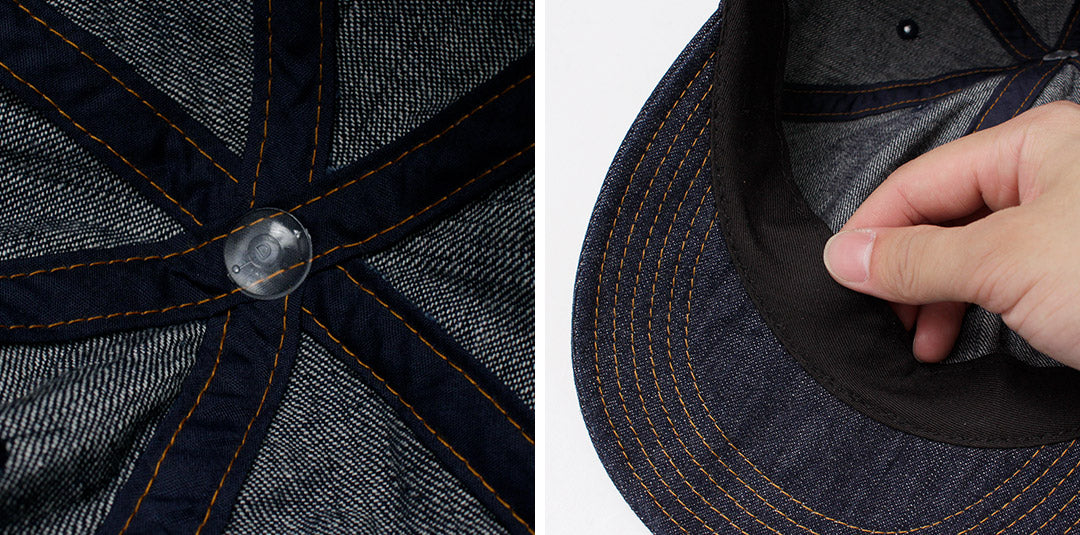 HIGHER / 10oz Selvage Denim Long Brim Cap