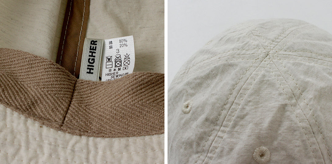 HIGHER / Cotton Linen Weather 6 Panel Hat