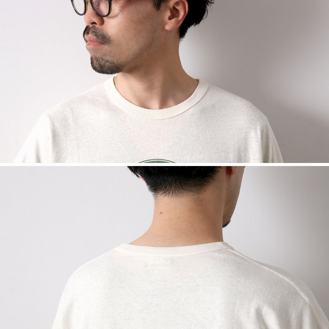 GOHEMP / Hemp Vibes Print Basic Wide T-Shirt