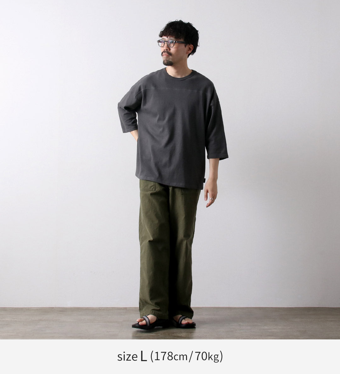 GOHEMP / 10oz Heavy Weight Wide Football T-shirt