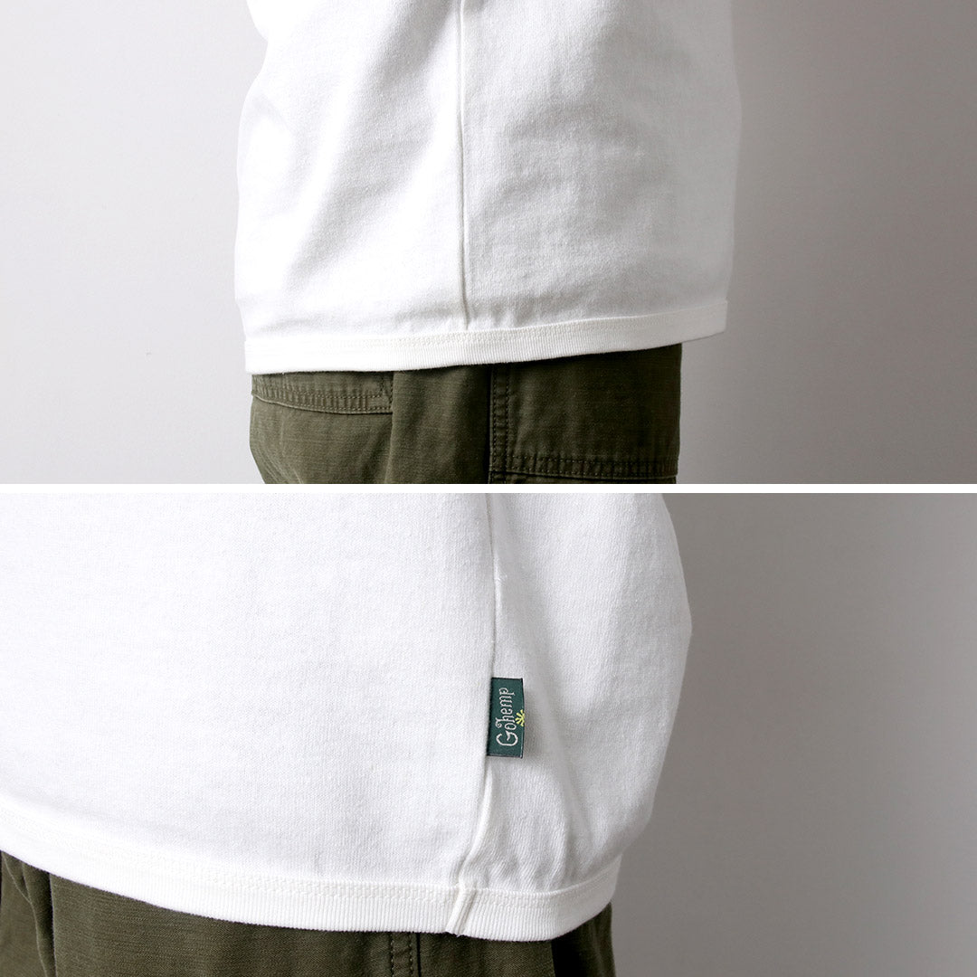 GOHEMP / 10oz Heavy Weight Ribbed T-shirt