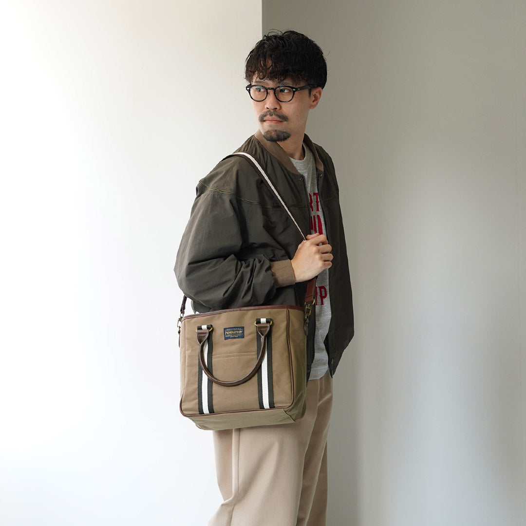 PENDLETON / MARIE Collaboration 2-way Coated Canvas Tote Bag