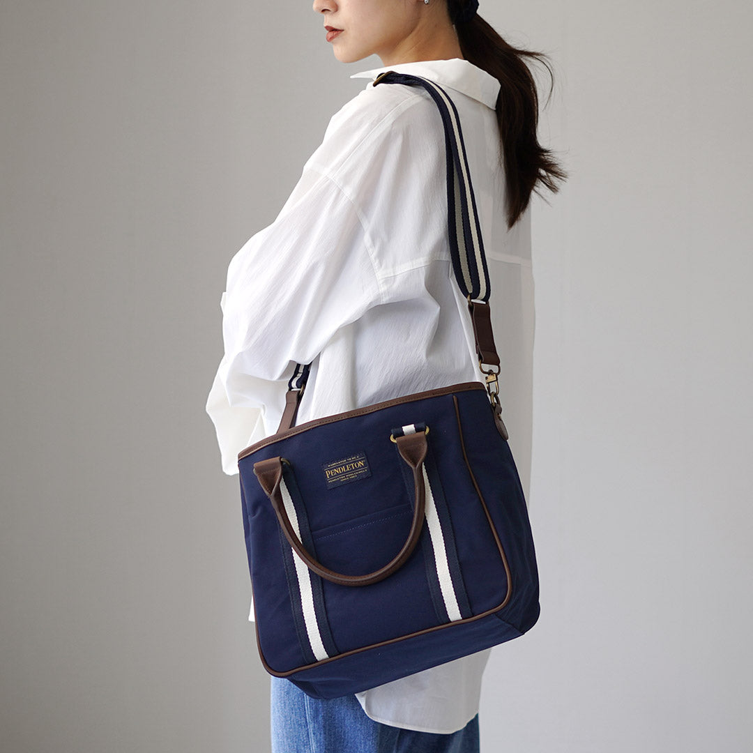 PENDLETON / MARIE Collaboration 2-way Coated Canvas Tote Bag