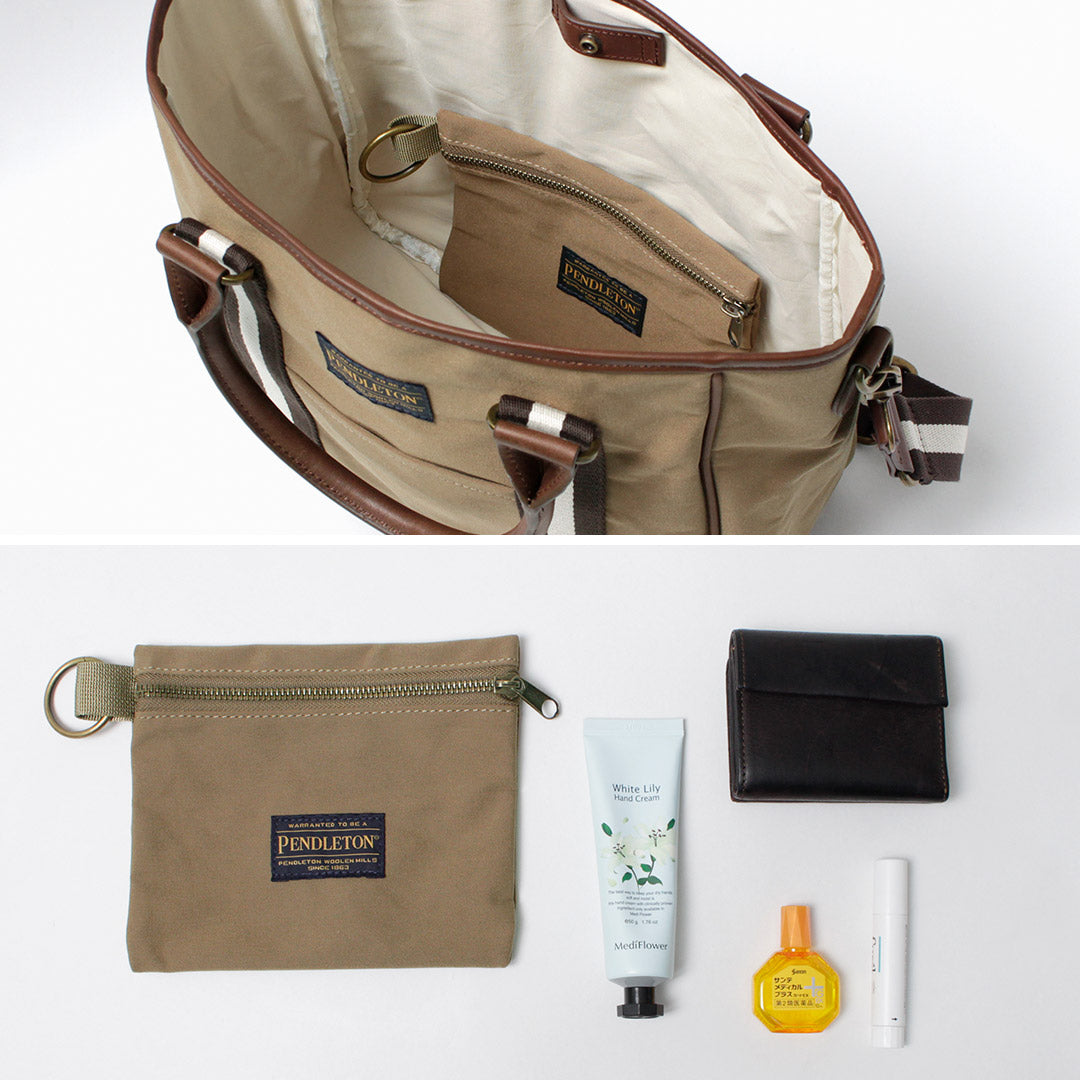 PENDLETON / MARIE Collaboration 2-way Coated Canvas Tote Bag