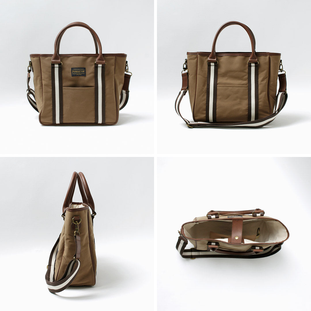 PENDLETON / MARIE Collaboration 2-way Coated Canvas Tote Bag