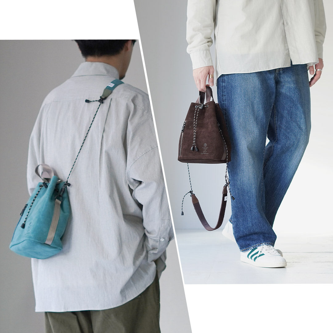 AS2OV / 防水绒面革抽绳包