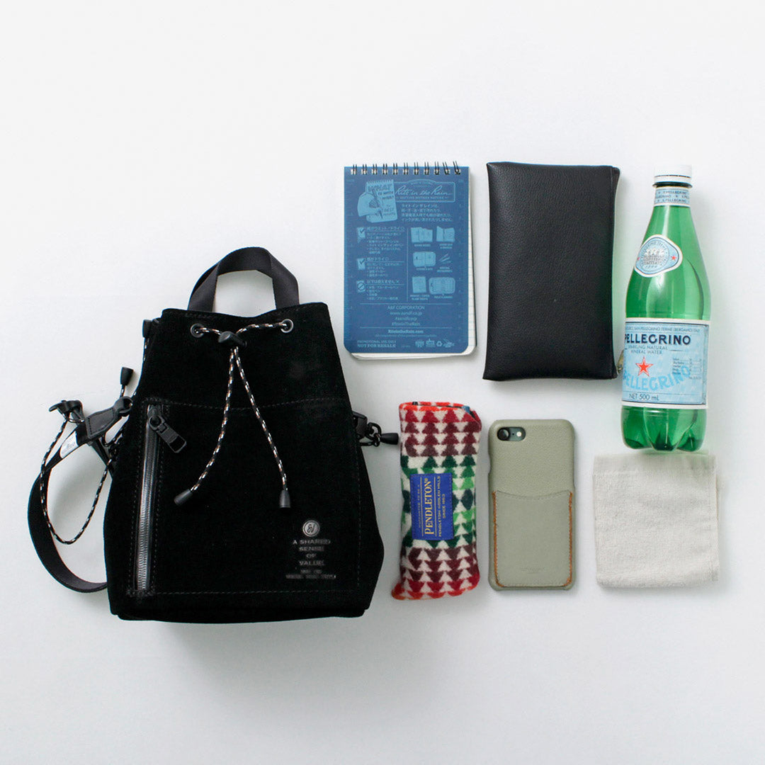 AS2OV / 防水绒面革抽绳包