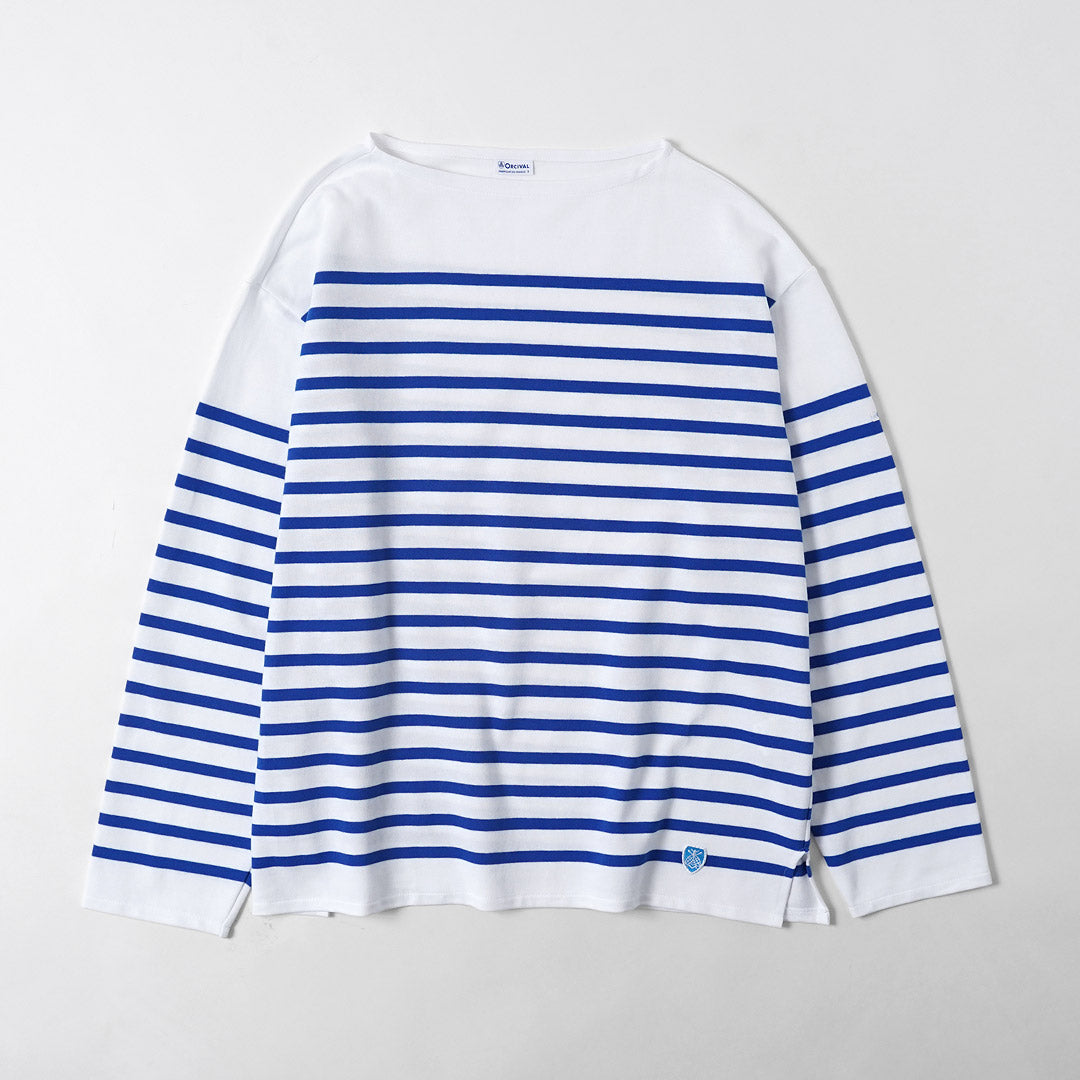 ORCIVAL / Jersey ancho de manga larga con cuello barco