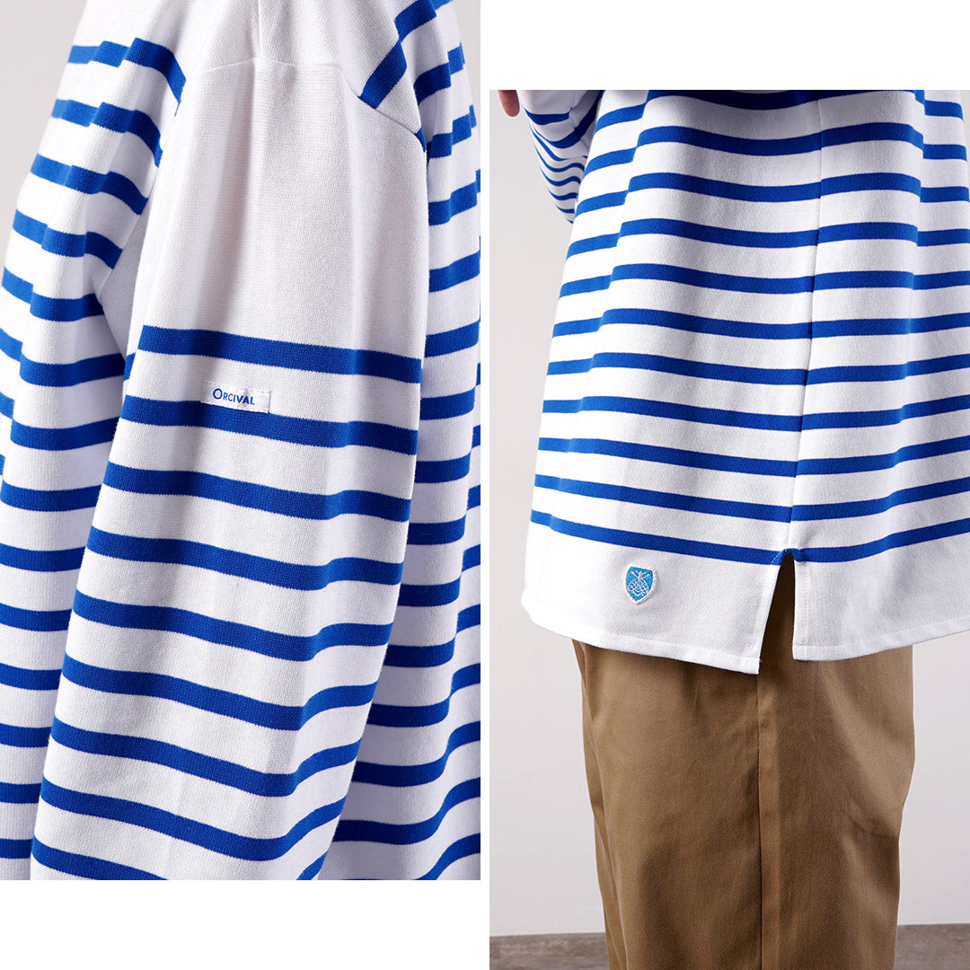 ORCIVAL / Jersey ancho de manga larga con cuello barco