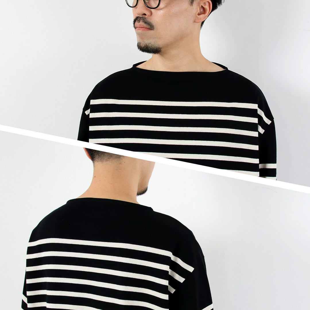 ORCIVAL / Relaxed Fit Boat Neck Long Sleeve Pullover