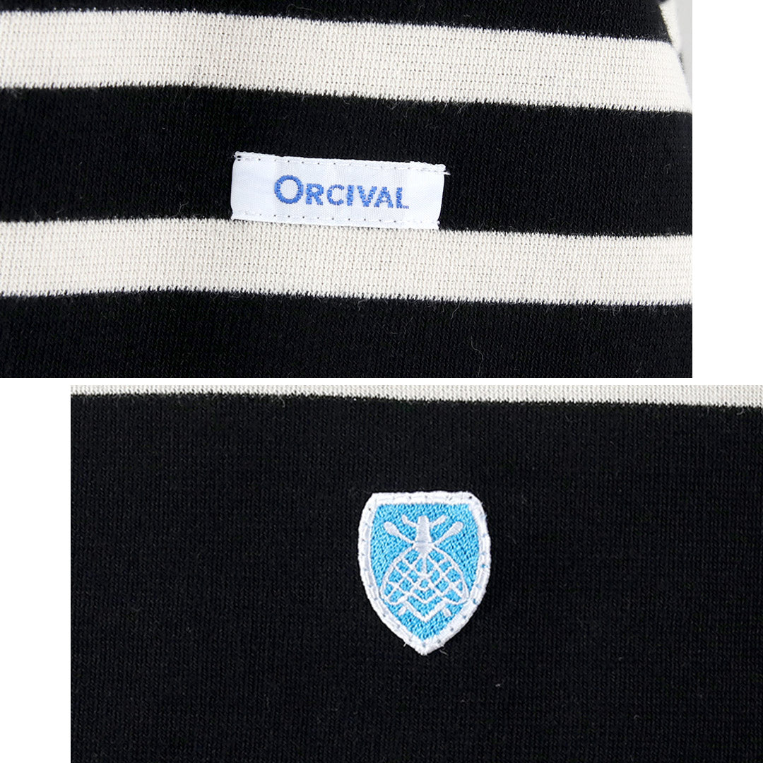 ORCIVAL / Relaxed Fit Boat Neck Long Sleeve Pullover