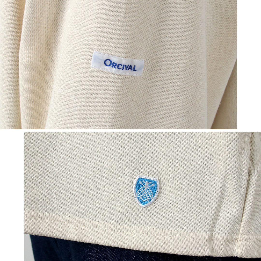 ORCIVAL / Solid Crew Neck Long Sleeve Pullover