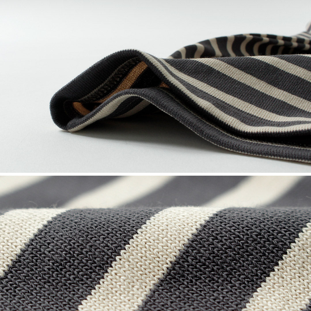 ORCIVAL / Striped Crew Neck Long Sleeve Pullover