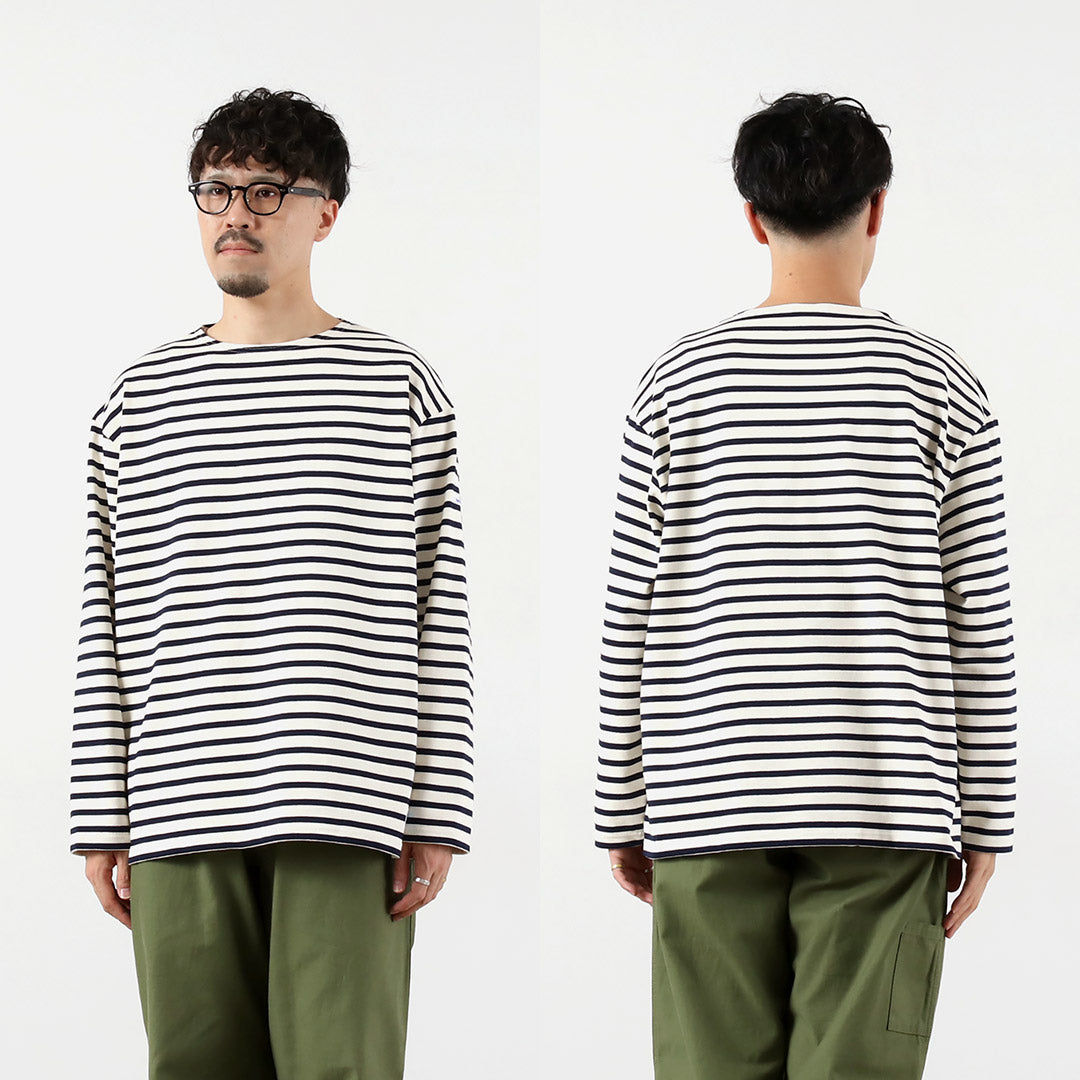 ORCIVAL / Striped Crew Neck Long Sleeve Pullover