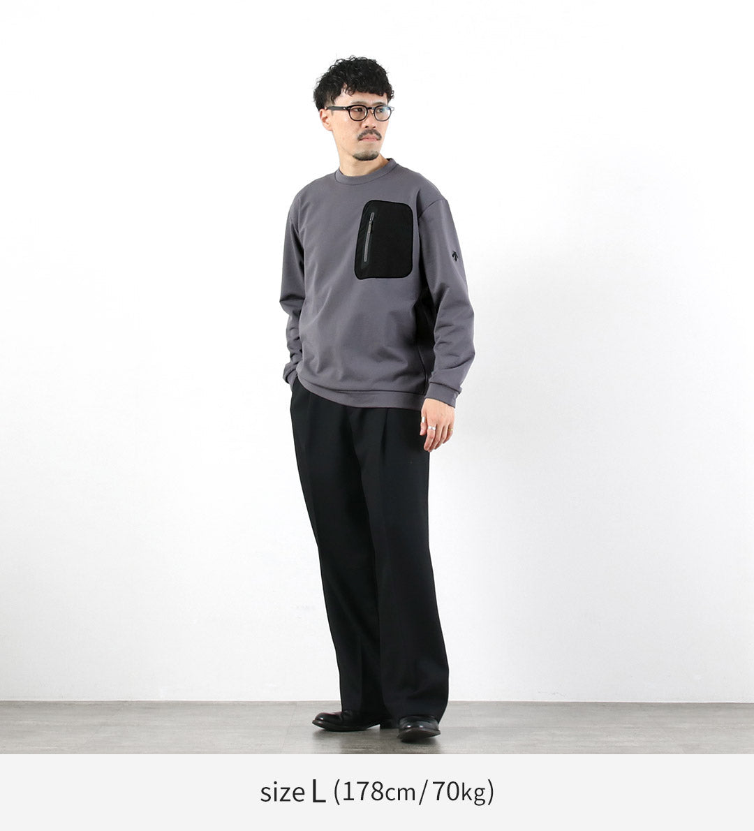 DESCENTE ALLTERRAIN81 / Air Grid Crew Neck Sweatshirt