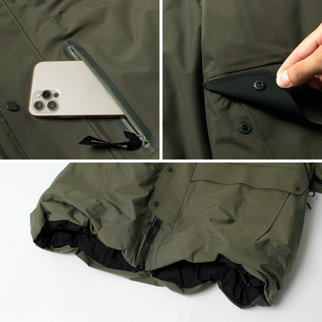 AND WANDER / Rainproof Down Jacket