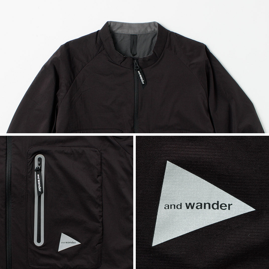 AND WANDER / Alpha AIR Collarless Jacket