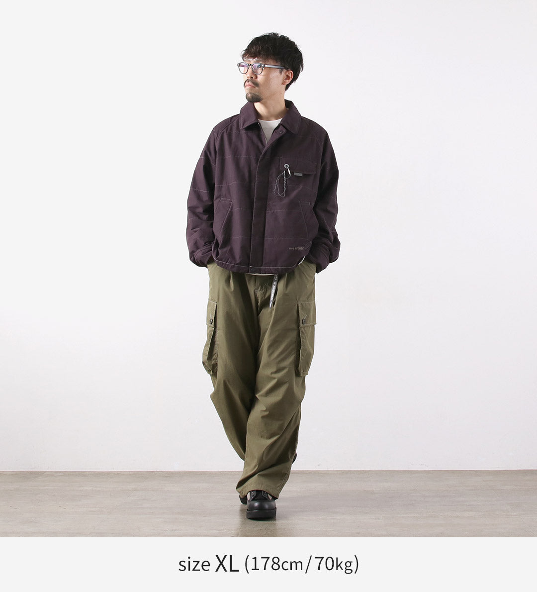 AND WANDER / Cotton Nylon Octa Swing Top Jacket