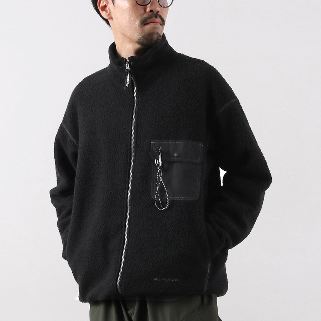 AND WANDER / Re-Wool 提花特技拉鍊