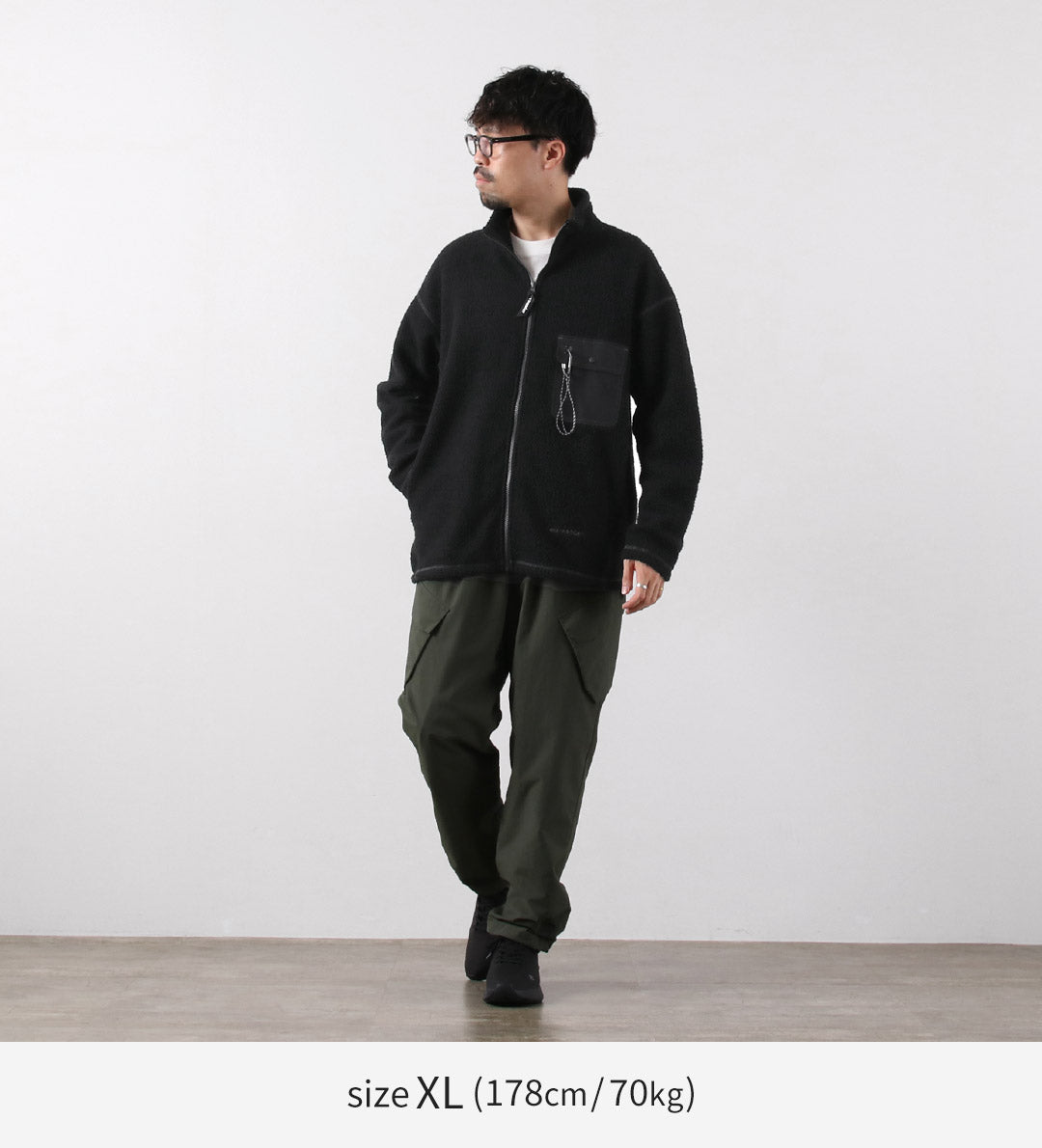 AND WANDER / Re-Wool 提花特技拉鍊