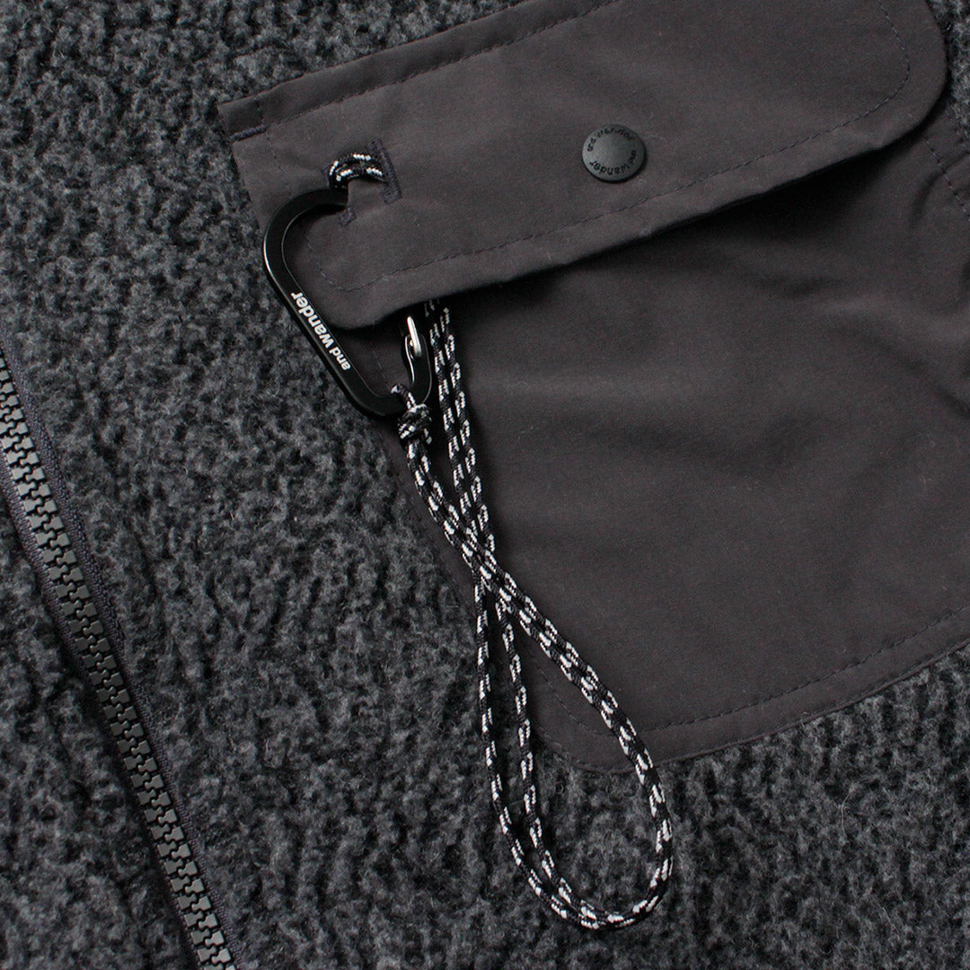 AND WANDER / Re-Wool 提花特技拉鍊