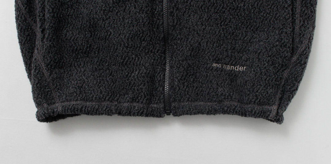 AND WANDER / Re-Wool 提花特技拉鍊