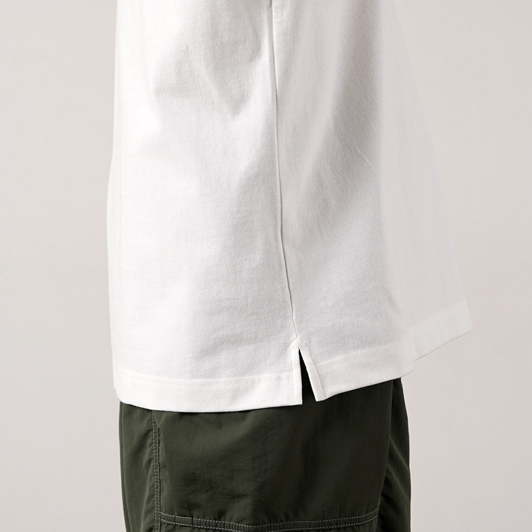 AND WANDER / Heavy Cotton Pocket Long Sleeve T-Shirt