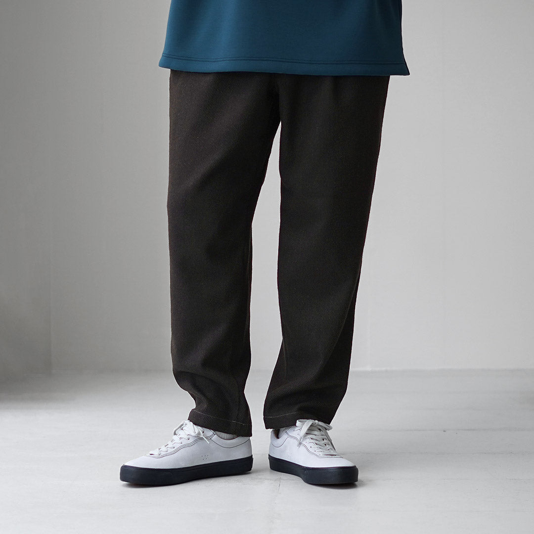 AND WANDER / REWOOL Tweed Tapered Pants