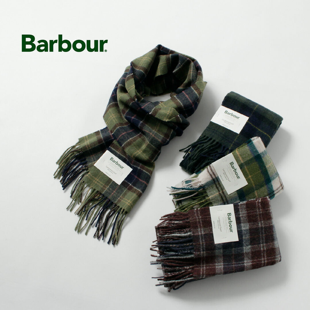 BARBOUR / Echarpe tartan en laine d'agneau