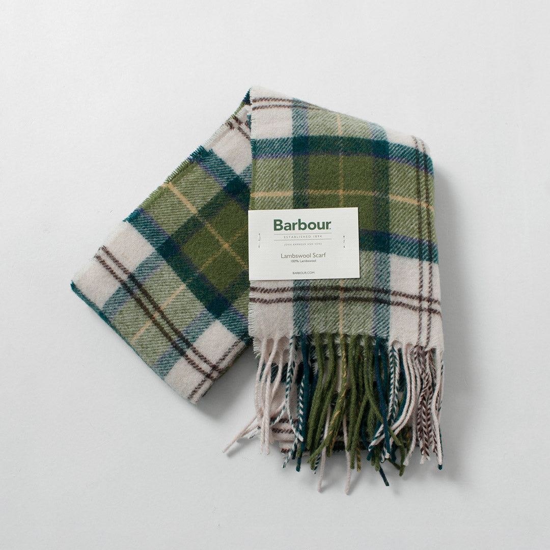 BARBOUR / Echarpe tartan en laine d'agneau
