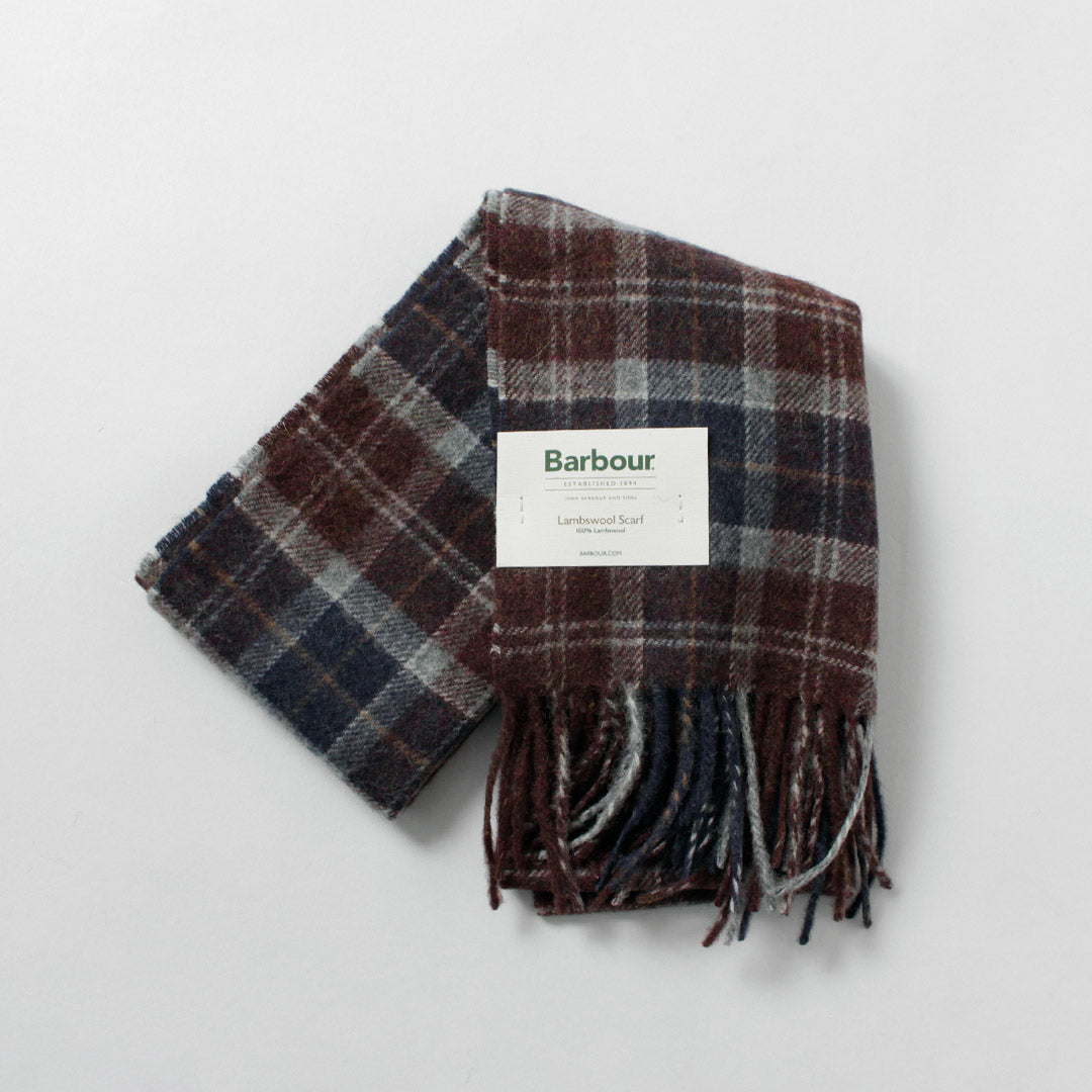 BARBOUR / Echarpe tartan en laine d'agneau
