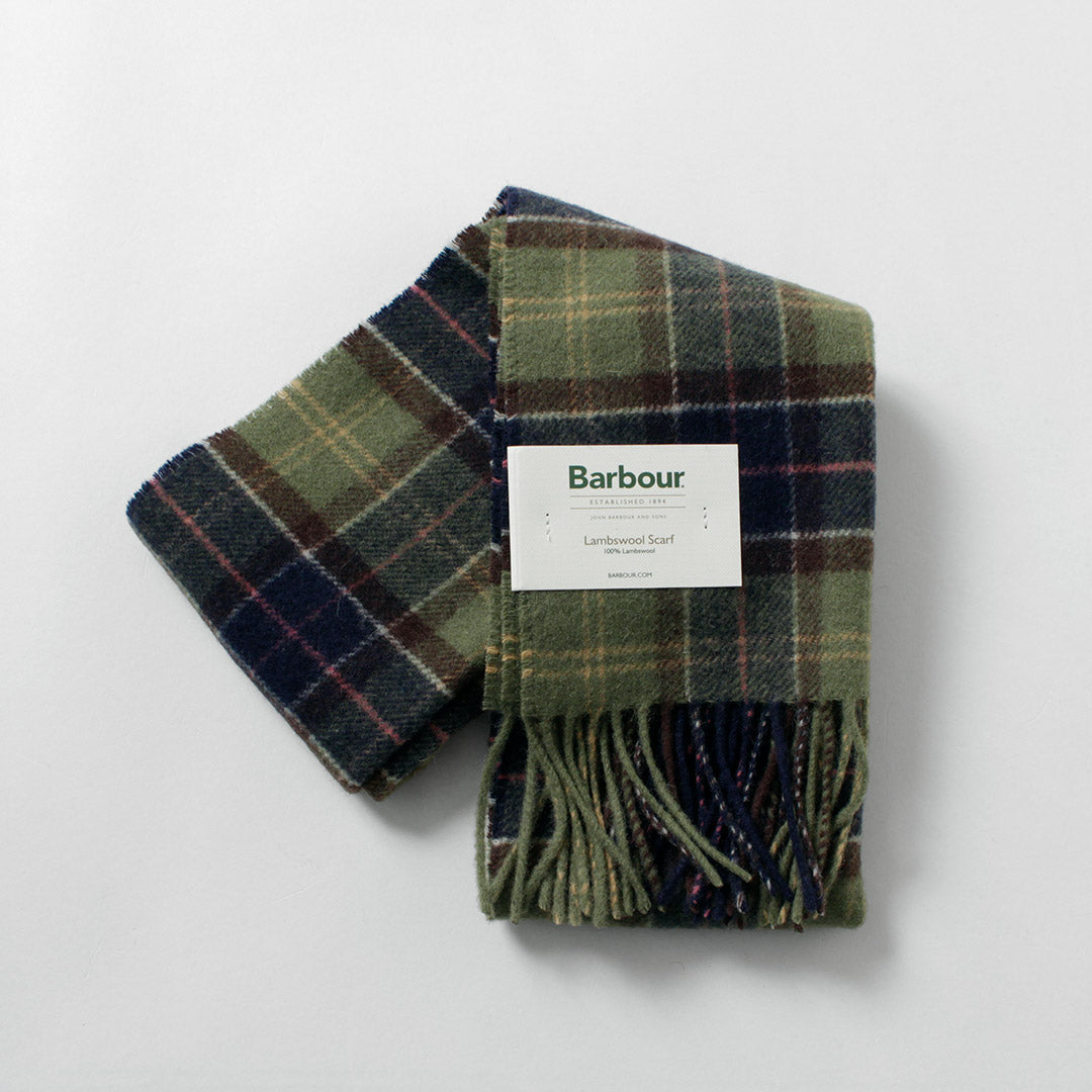 BARBOUR / Echarpe tartan en laine d'agneau