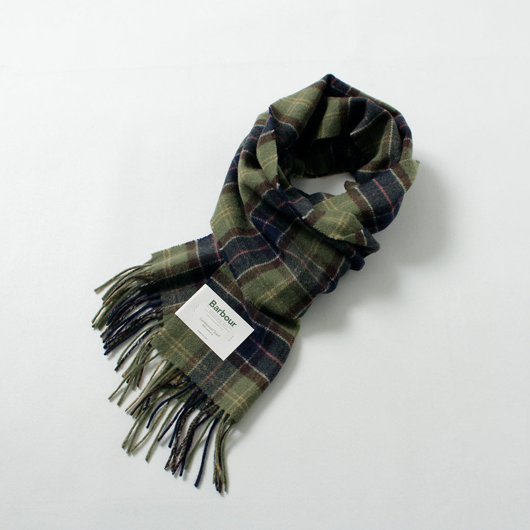 BARBOUR / Echarpe tartan en laine d'agneau